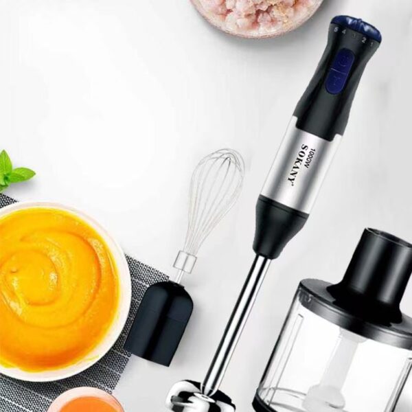 4-in-1 Handheld Blender: Immersion Stick, Egg Beater, and Meat Grinder – Your Multi-Functional Kitchen Assistant! - 图片 3