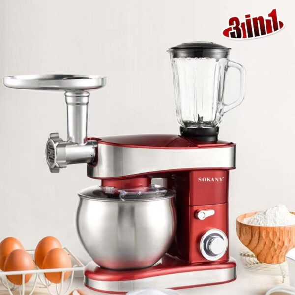Multi-Function Home Chef Machine: 3-in-1 Juicer, Meat Grinder, Electric 6.5L Capacitive Cooking Assistant! - 图片 3
