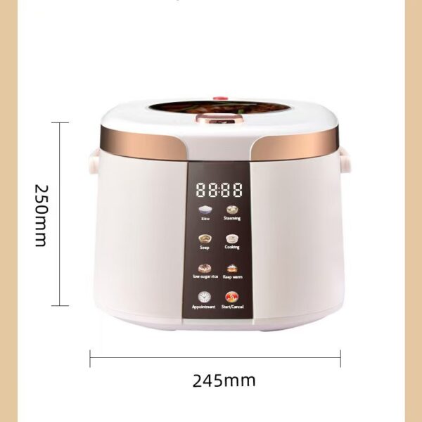 5L Large Capacity Rice Cooker with Viewing Window: Multi-Functional Smart Rice Cooker! - 图片 5