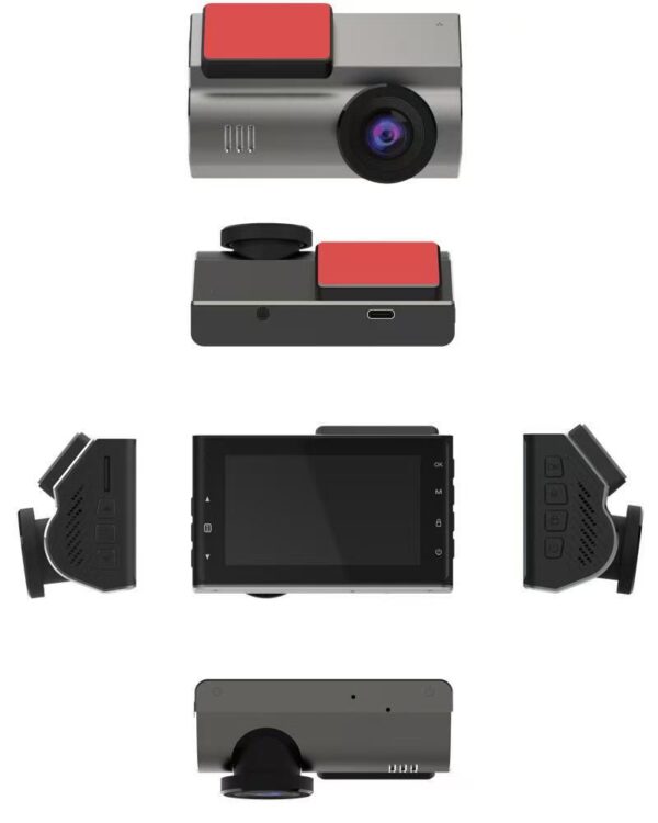 4K Dash Cam, HD WiFi Front and Rear Dual Recording, Wide-Angle Reverse Camera, Dual Lens Car Surveillance Camera.