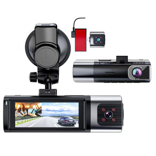 4K HD Dual Recording Dash Cam, Split Design Dual Lenses, 5G WiFi, Front and Rear Dual Recording, GPS Car Camera. - 图片 5