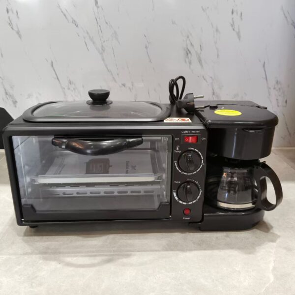 3-in-1 Breakfast Maker: Home Auto Toaster and Sandwich Machine with Timer Function! - 图片 3