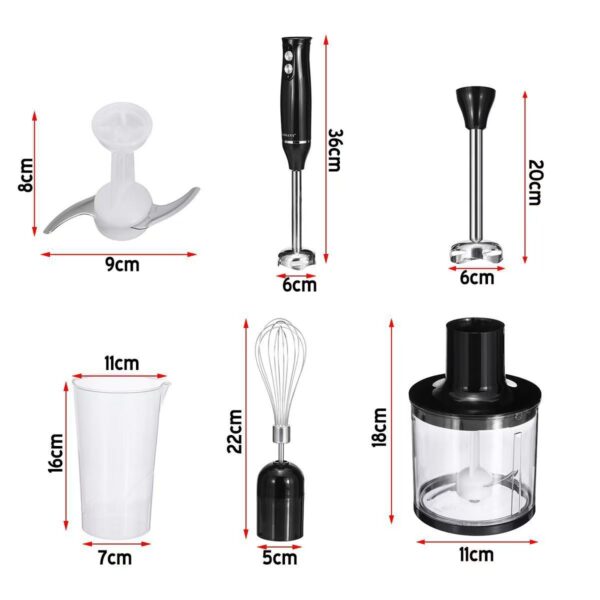 4-in-1 Multifunctional Blender: Juicer, Food Processor, Egg Beater, and Immersion Stick – The Perfect Kitchen Assistant! - 图片 5